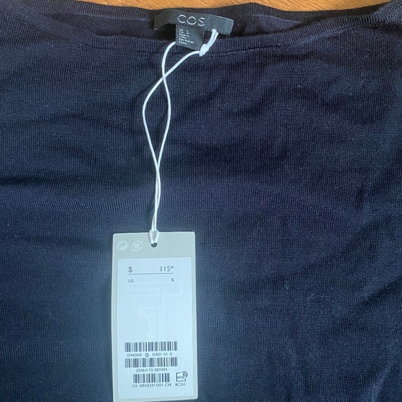 COS Blue Peplum Sweater - Picture 4 of 6